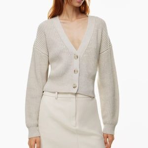 Aritzia Babaton Canberra Cardigan | 100% merino wool V-neck Sweater | Size XS